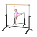 46.8x27.4 Inch Freestanding Adjustable Ballet Barre for Home & Studio - Anti-Wobble Fitness Equipment