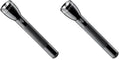 MagLite ML50L 3-Cell C LED Flashlight Pack of 2 - Black, Focusable, Water-Resistant, High & Low Modes