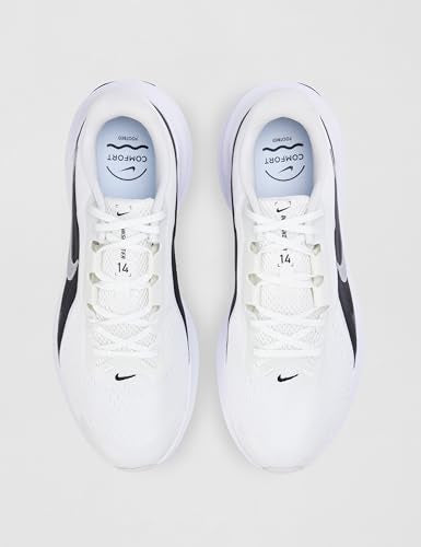 Nike Men's Downshifter 14 Road Running Shoes Summit White/Metallic Silver/Black/White