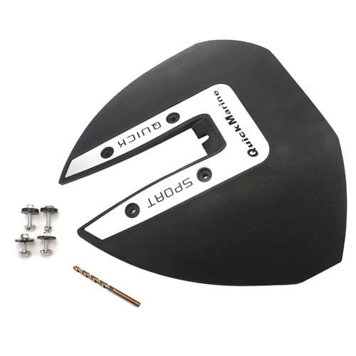 Silver Whale Tail Hydrofoil Stabilizer for Outboard Motors 40-300 HP - Better Handling & Speed