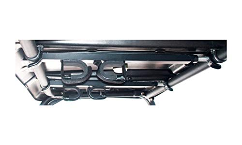 UTV Gun Rack for 23-28 Inch Roll Bar - Overhead Quick-Draw Model QD850-OGR, Black Powder-Coated