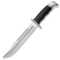 Buck Knives 120 General Hunting Knife with Sheath - Black & Silver, 7-3/8" Blade