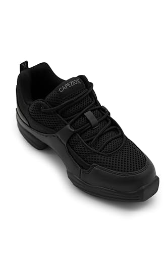 Capezio Fierce Dansneaker Black 4.5 Women's Dance Shoe with Flex Points