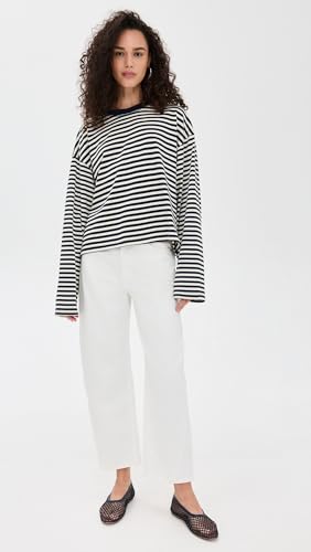 Lioness Women's Bloom Long Sleeve Tee - Small Navy Stripe