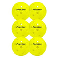 Outdoor Pickleball Balls - Yellow, 6 Balls, USAPA Approved, Durable & High Visibility