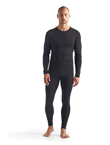 Icebreaker Men's 175 Merino Long Sleeve Crew Shirt X-Large Black