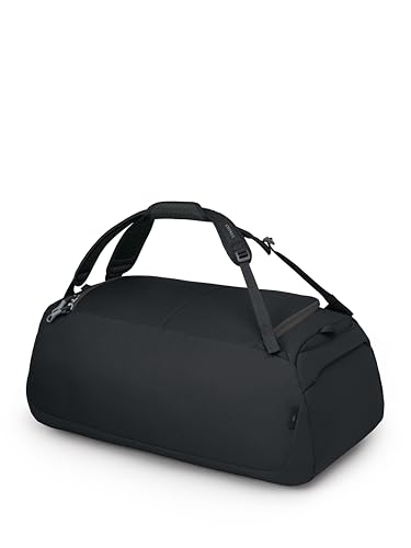 Osprey 60L Duffel Backpack - Versatile Travel Gym Bag, Black