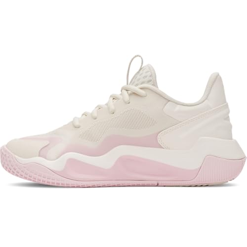 Under Armour Ace Low 2 Volleyball Shoes - Stone/Prime Pink, Athletic Footwear