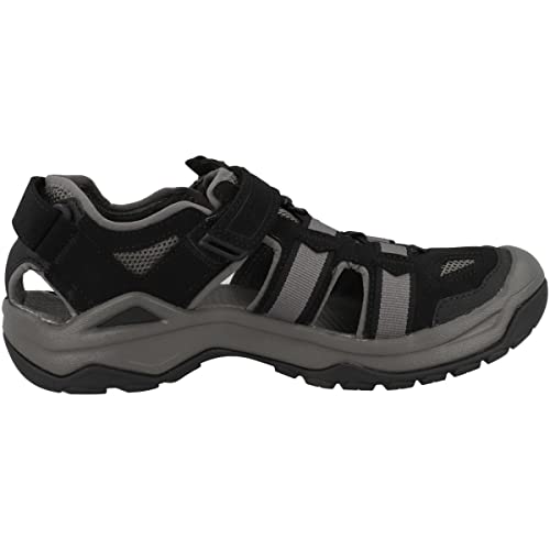 Teva Men's M Omnium 2 Leather Fisherman Sandal - Black, Size 10
