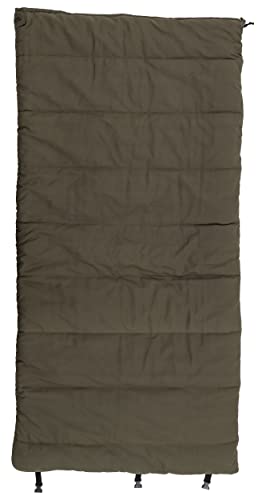 ALPS OutdoorZ Redwood Green -10°F Flannel-Lined Over-Sized Sleeping Bag for Cold Weather Camping