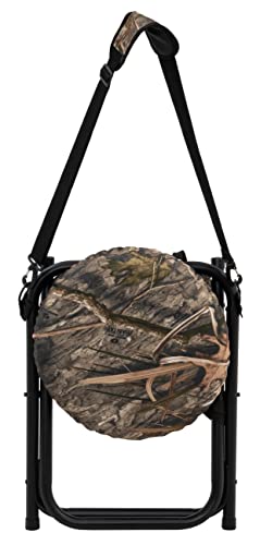 ALPS OutdoorZ Horizon Swivel Stool Mossy Oak Shadow Grass Habitat - Portable Camping Seat