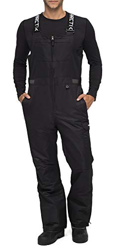 Men's Insulated Avalanche Bib Overalls - Waterproof Snow Pants for Winter