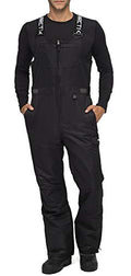 Men's Insulated Avalanche Bib Overalls - Waterproof Snow Pants for Winter
