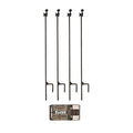 HME 4-Pack Trail Camera Holder Posts Bundle with Adjustable Mount