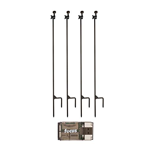 HME 4-Pack Trail Camera Holder Posts Bundle with Adjustable Mount