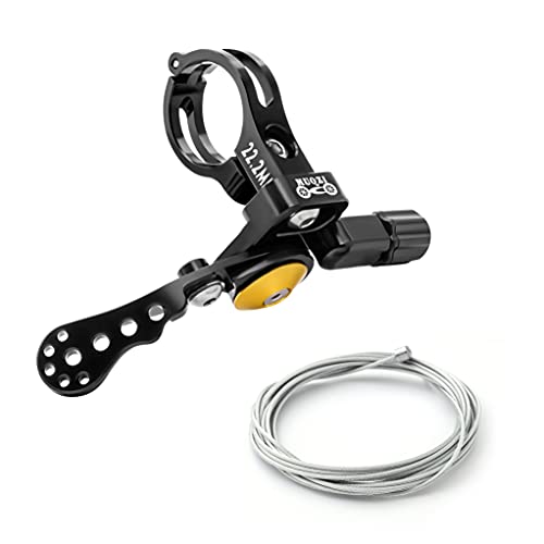 Black Bike Dropper Post Lever | Mountain and Road Bike Remote Control