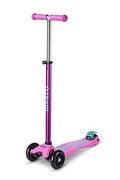 Micro Kickboard Maxi Scooter Lavender for Kids Ages 5-12, 3-Wheel Lean-to-Steer Design