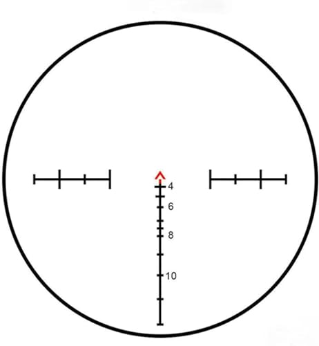 4x32 Prism Scope with Red Fiber Optic for Hunting & Tactical Use