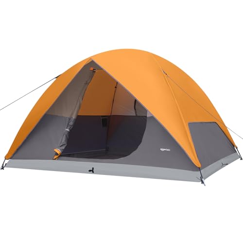 Amazon Basics 6-Person 3-Season Dome Camping Tent with Rainfly