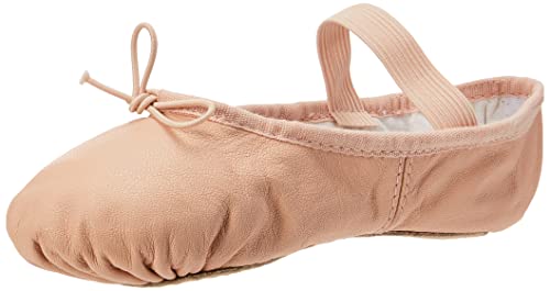 Toddler Leather Ballet Slippers - Full Sole Pink 1.5 Little Kid