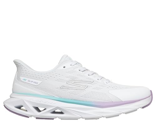 Skechers Women's Glide Step Vortex Slip-On Shoes - White/Multi 7.5