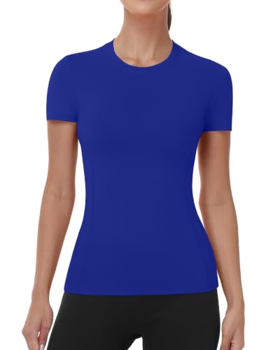 Women’s Compression Shirt Short Sleeve Athletic Workout Top - Moisture Wicking, Quick Dry, UPF 50+