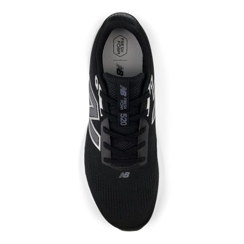 New Balance Men's Fresh Foam 520 v9 Running Shoes - Size 10.5, Black/Castlerock