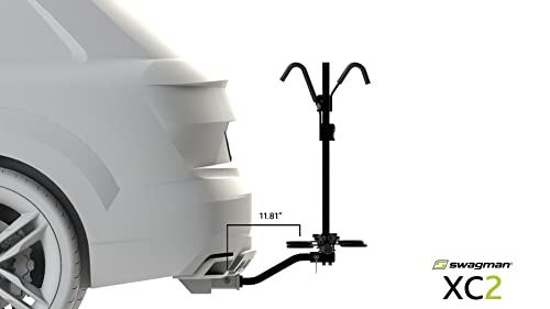 Swagman XC Cross-Country 2-Bike Hitch Mount Rack – Fits 1-1/4" & 2" Receivers