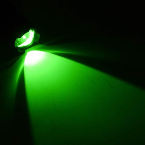4 Pack Green LED Flashlights 150 Yard Night Observation Torch - Single Mode