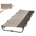 Timber Ridge Tan Aluminum Camping Cot - Lightweight Foldable Bed Support 225lbs