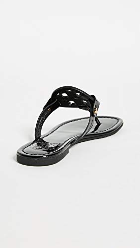 Tory Burch Women's Miller Sandals - Black Patent, Size 7