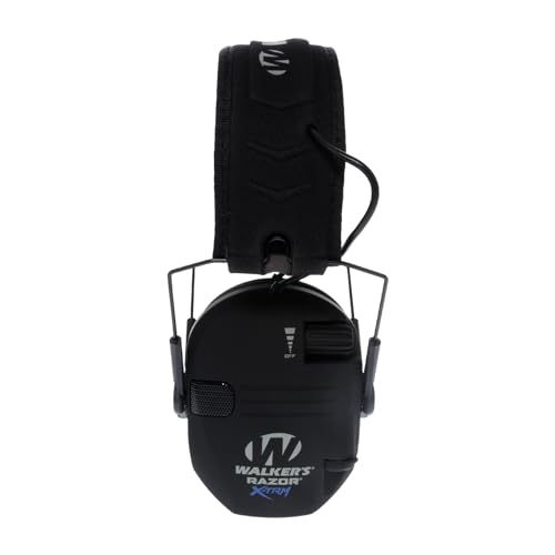 Walker's Razor X-TRM Electronic Noise-Canceling Earmuffs - One Size Black