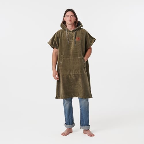 Slowtide Cotton Changing Poncho for Beach & Pool - Small-Medium Digs Green