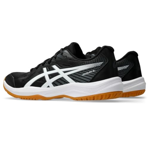 ASICS Men's Upcourt 6 Volleyball Shoes - Black/White, Size 11
