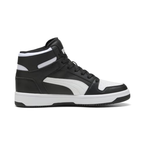 PUMA Rebound Layup SL Basketball Sneakers Men Black/White Size 8.5