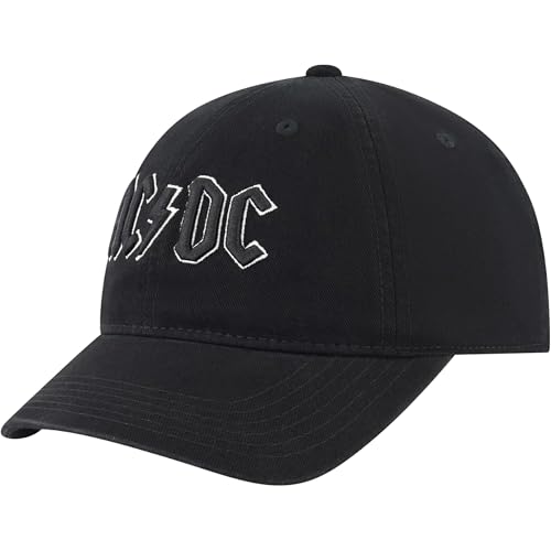 AC/DC Baseball Cap Black - Official Rock Band Snapback Hat