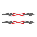 Gray Metallic 4x4 Decals for Chevrolet Silverado 2019-2026 - Bold Outdoor Sticker Set