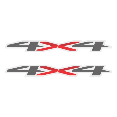 Gray Metallic 4x4 Decals for Chevrolet Silverado 2019-2026 - Bold Outdoor Sticker Set