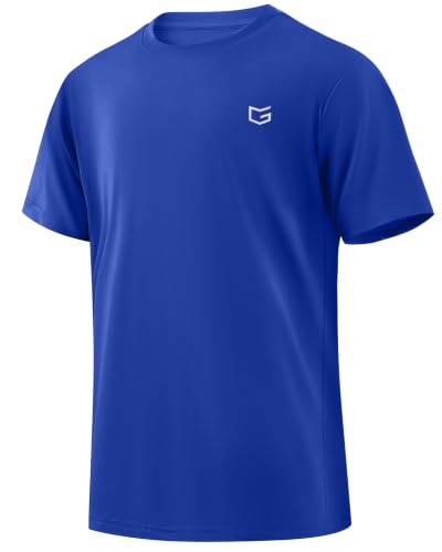 Boys Athletic Rash Guard Short Sleeve Swim Shirt - 12-13 Years Royal Blue