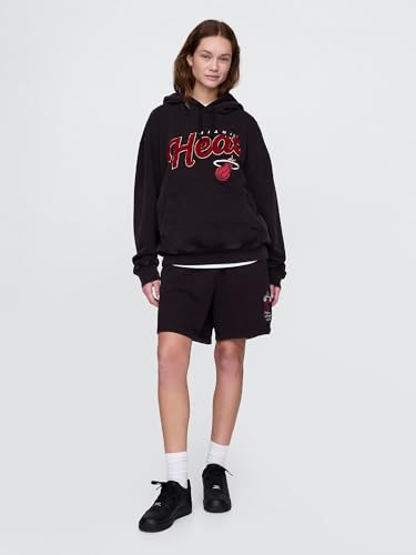 Gap Men's NBA Fleece Athletic Shorts - Miami Heat Black, Medium