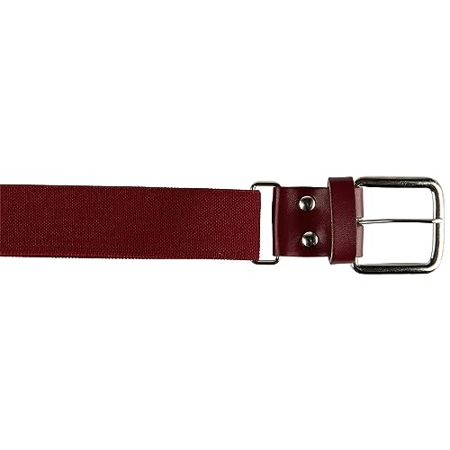 CHAMPRO Boys' Brute Baseball Belt Youth / Cardinal Elastic Adjustable