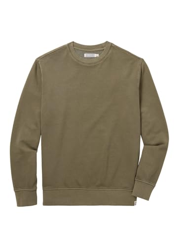 Fair Harbor Saltaire Crewneck Sweatshirt Men’s Large Olive Relaxed Fit No Logo
