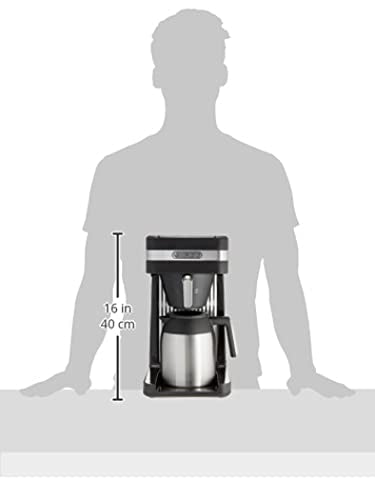Speed Brew Coffee Maker - 10-Cup Stainless Steel Thermal Drip Coffee Machine - Black - Regular