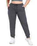 Plus Size Sweatpants for Women - Dark Grey Joggers with Pockets 4X-Large
