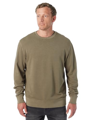Fair Harbor Saltaire Crewneck Sweatshirt Men’s Large Olive Relaxed Fit No Logo