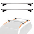 Amazon Basics 56-inch Cross Rail Roof Rack for SUVs & Cars, 2-Pack, Black/Silver