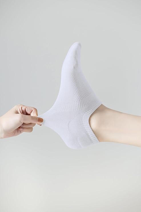 ACCFOD No Show Socks for Women - Cotton Thin Low Cut Non-Slip Invisible Liner | 6 Pairs