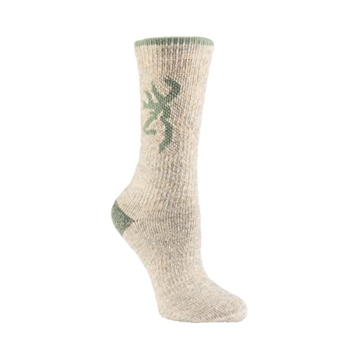 Browning Athletic Boot Socks 3-Pack - Moisture-Wicking, Arch Support, Seamless Fit - Laurel Wreath/Magenta / Medium