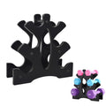 Weight Rack for Dumbbells 3 Tier, Plastic Dumbell Rack, Compact Weight Holders for Free Weights, Space Saver, Small Weight Storage Racks for Home Gym Organization, Max Load 22 lb (Without Dumbbells)