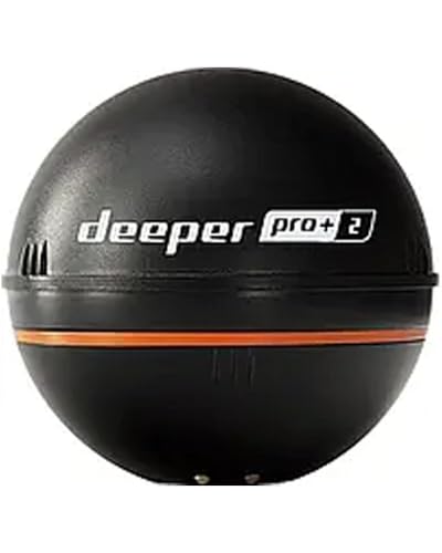 Deeper PRO+ 2 Sonar Fish Finder with GPS - Portable Depth & Fish Finder for Kayaks Boats & Ice Fishing
